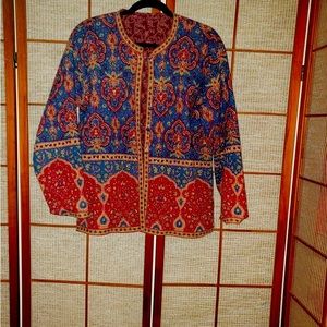 Lightweight jacket ribbed